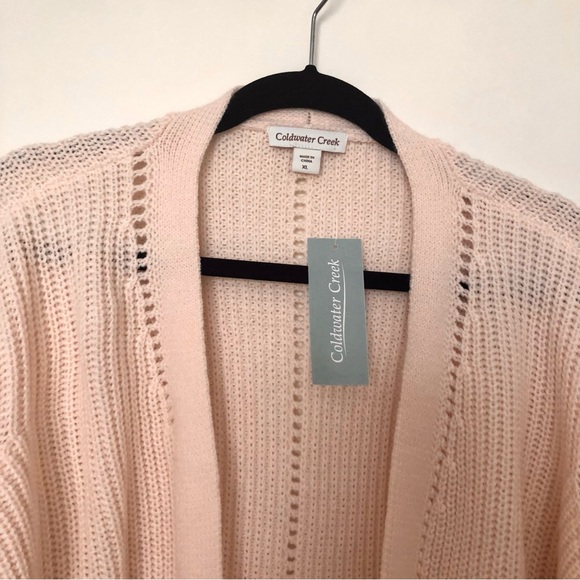 Coldwater Creek Pink Open Cardigan - Picture 3 of 6